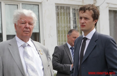 Олексій Іванович Порошенко з внуком Олексієм 