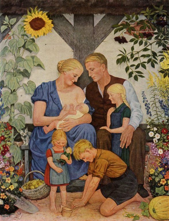 Арійська сім’я. Художник Вольфганг Вільріх. Арійська сім’я. Художник Вольфганг Вільріх.