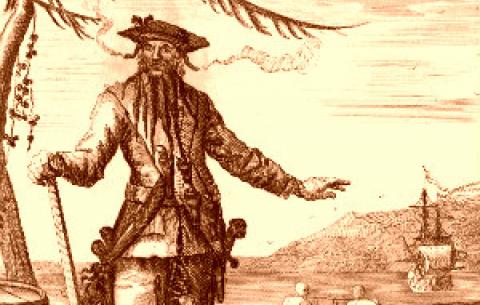 Пірат Едвард Тіч, він же Чорна Борода. 
